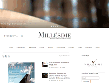 Tablet Screenshot of millesime.ro